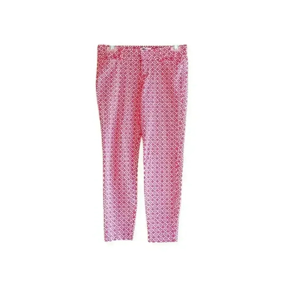 𝅺Old Navy The Diva Red & White Floral Mid Rise Skinny Jeans - Picture 1 of 5